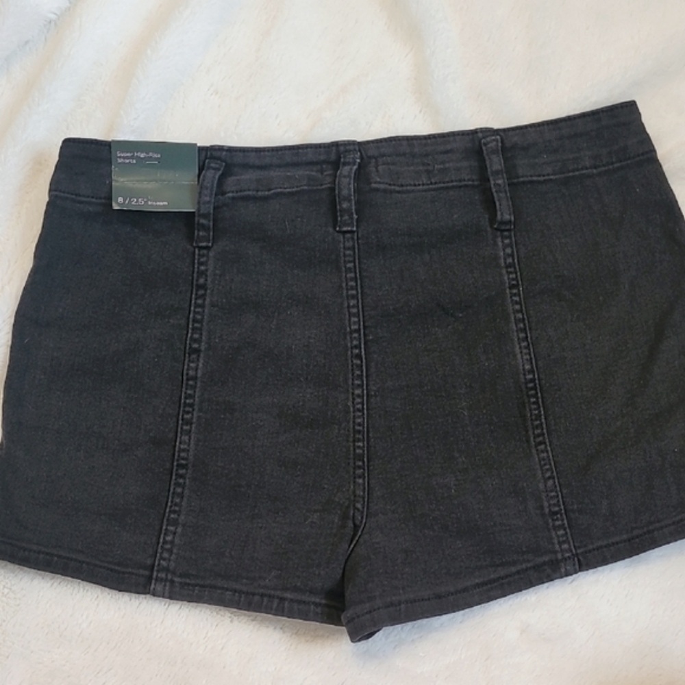 wild fable High Waist Black Denim Shorts - Picture 5 of 8